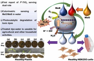 Publication image: Bag, Subhendu Sekhar; Sinha, Sayantan; Banerjee, Aniket; Golder, Animes K.. Simultaneous Sensing and Photocatalytic Degradation to Free Water from Toxic Dye Pollutants for Possible Agricultural and Household Applications: Role of Generated Holes and Hydroxyl Radicals. J. Environ. Chem. Eng. 2022, 10, 108919